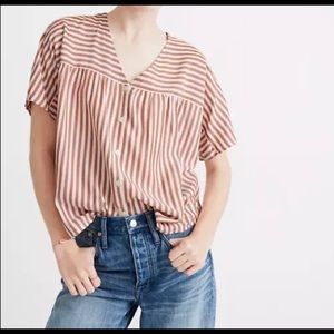 Madewell size L rhyme button front top
